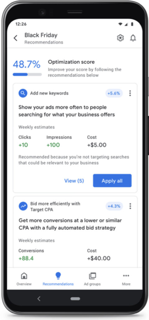 google ads app campaign