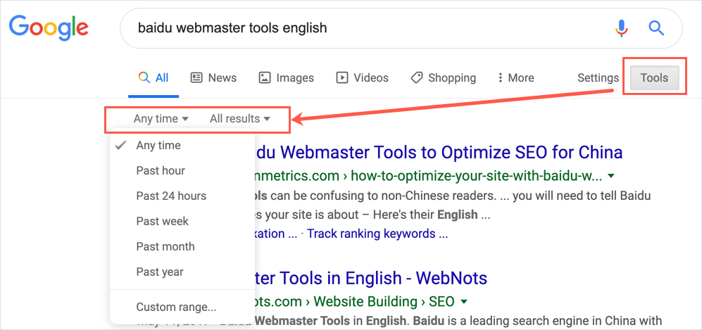 optimize google search results